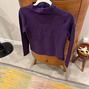 Wow!!  Look at that color!!  Ann Taylor Rich Purple Turtleneck Sweater